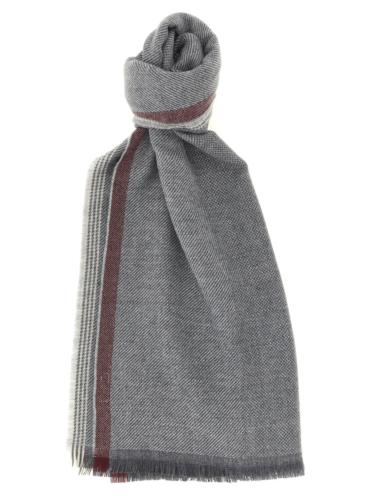 Brunello Cucinelli Grauer Wollschal