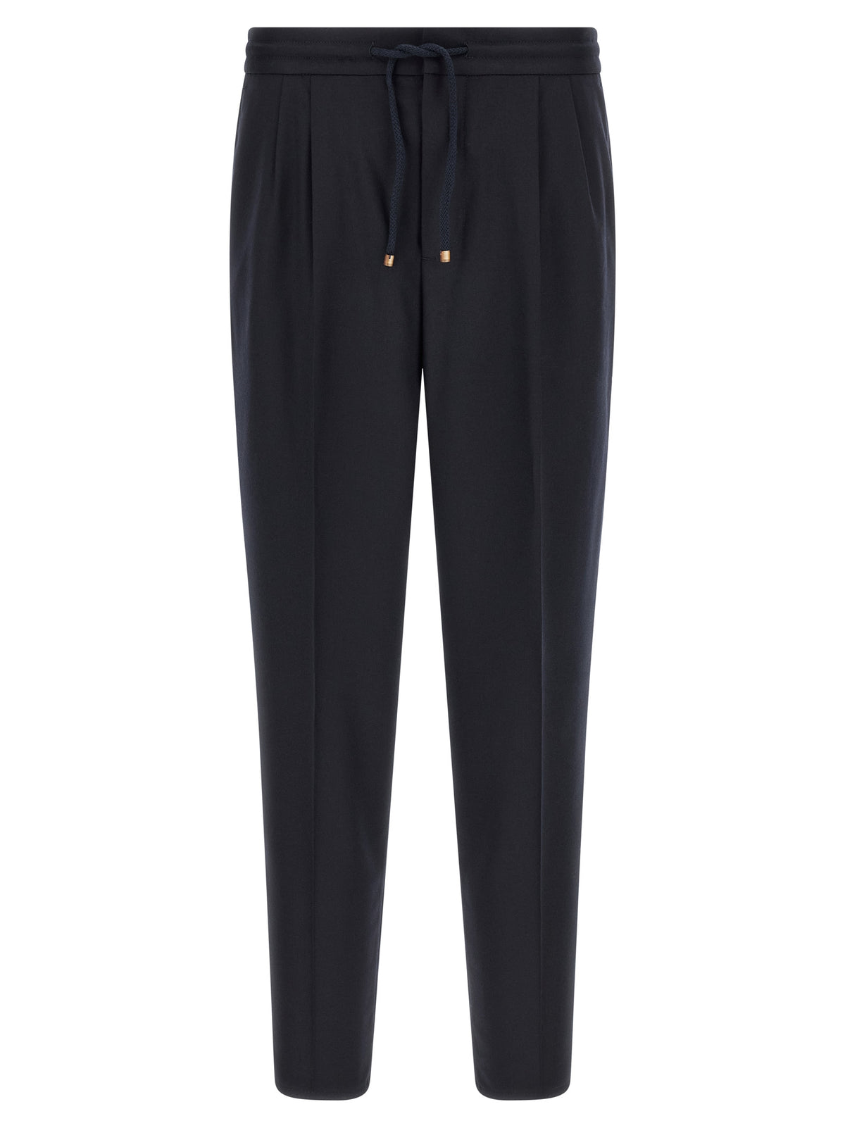 Brunello Cucinelli Blue Trousers Made of Pure Virgin Wool
