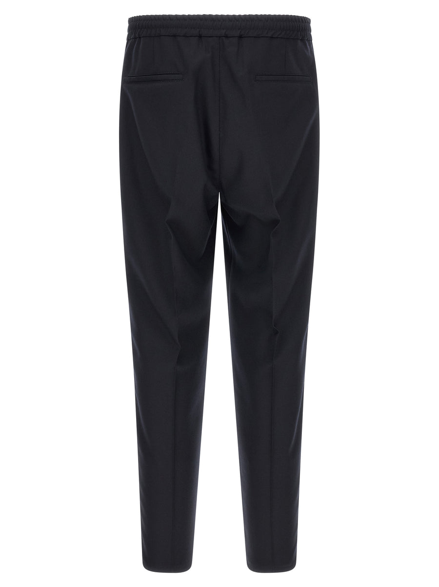 Brunello Cucinelli Blue Trousers Made of Pure Virgin Wool