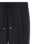 Brunello Cucinelli Dark Blue Pure Virgin Wool Trousers