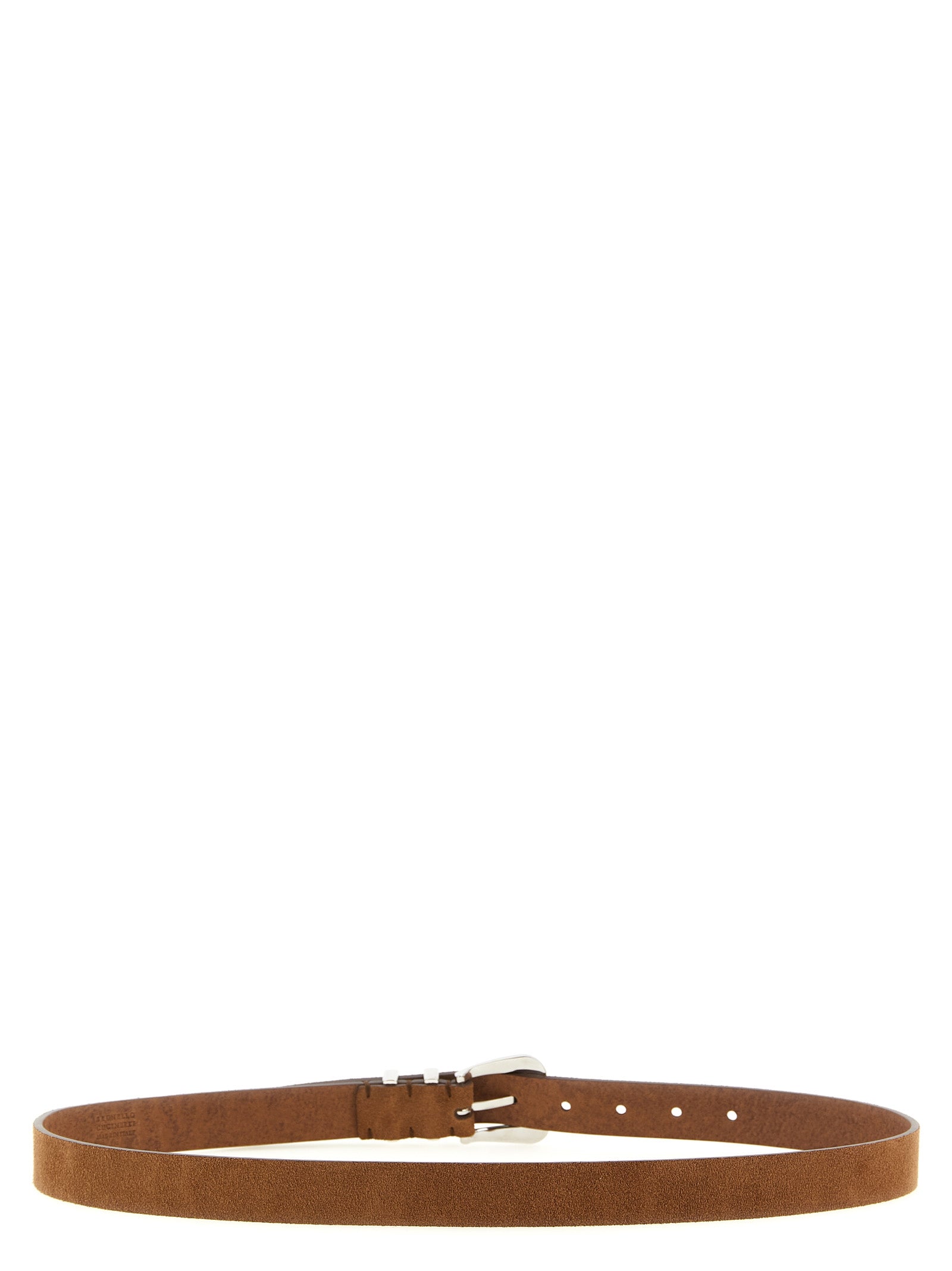 Brunello Cucinelli Brown Calfskin Belt – Regular Fit