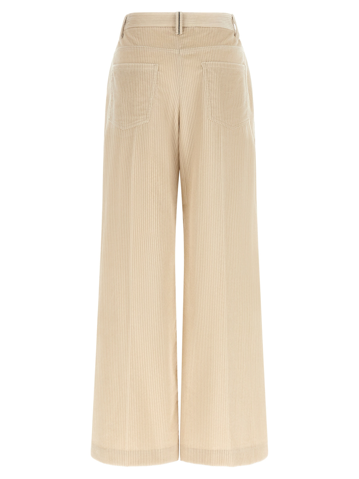 Brunello Cucinelli Beige Cotton Casual Pants