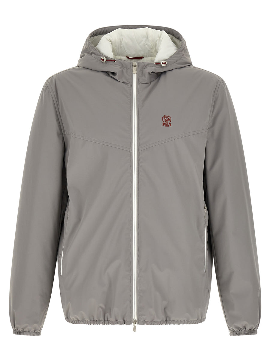 Brunello Cucinelli Grey Polyamide Jacket