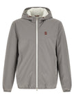 Brunello Cucinelli graue Jacke aus Polyamid