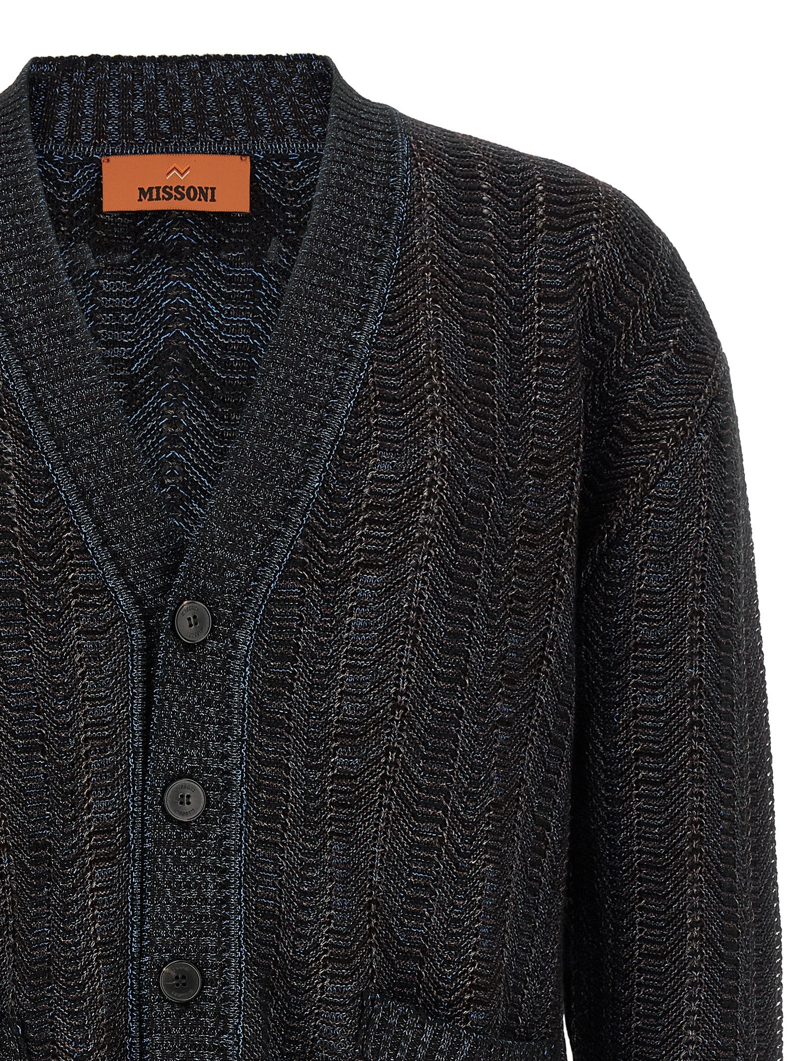 Missoni Mehrfarbige Strickjacke aus Viskose