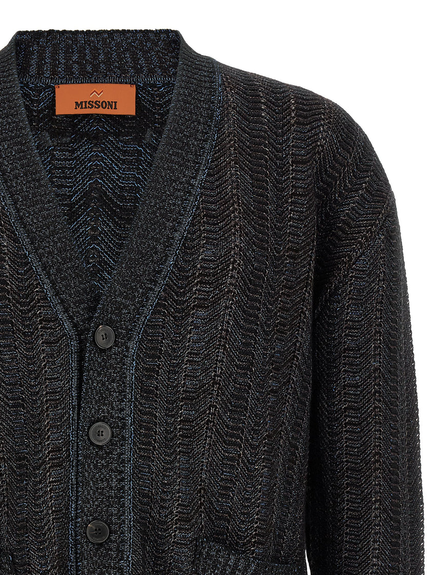 Missoni Mehrfarbige Strickjacke aus Viskose