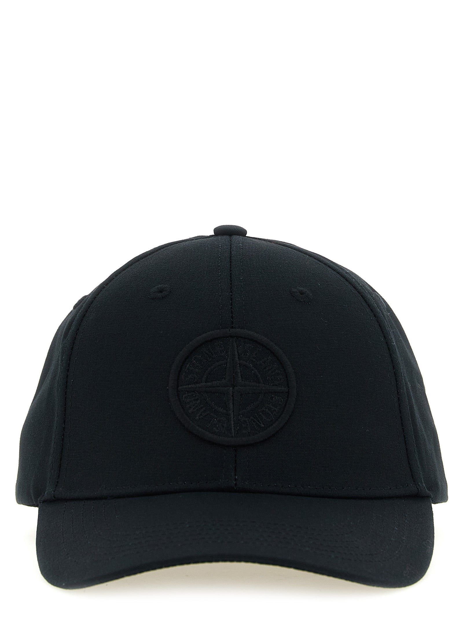 Stone Island Schwarze Baumwollkappe (Baseball Cap)