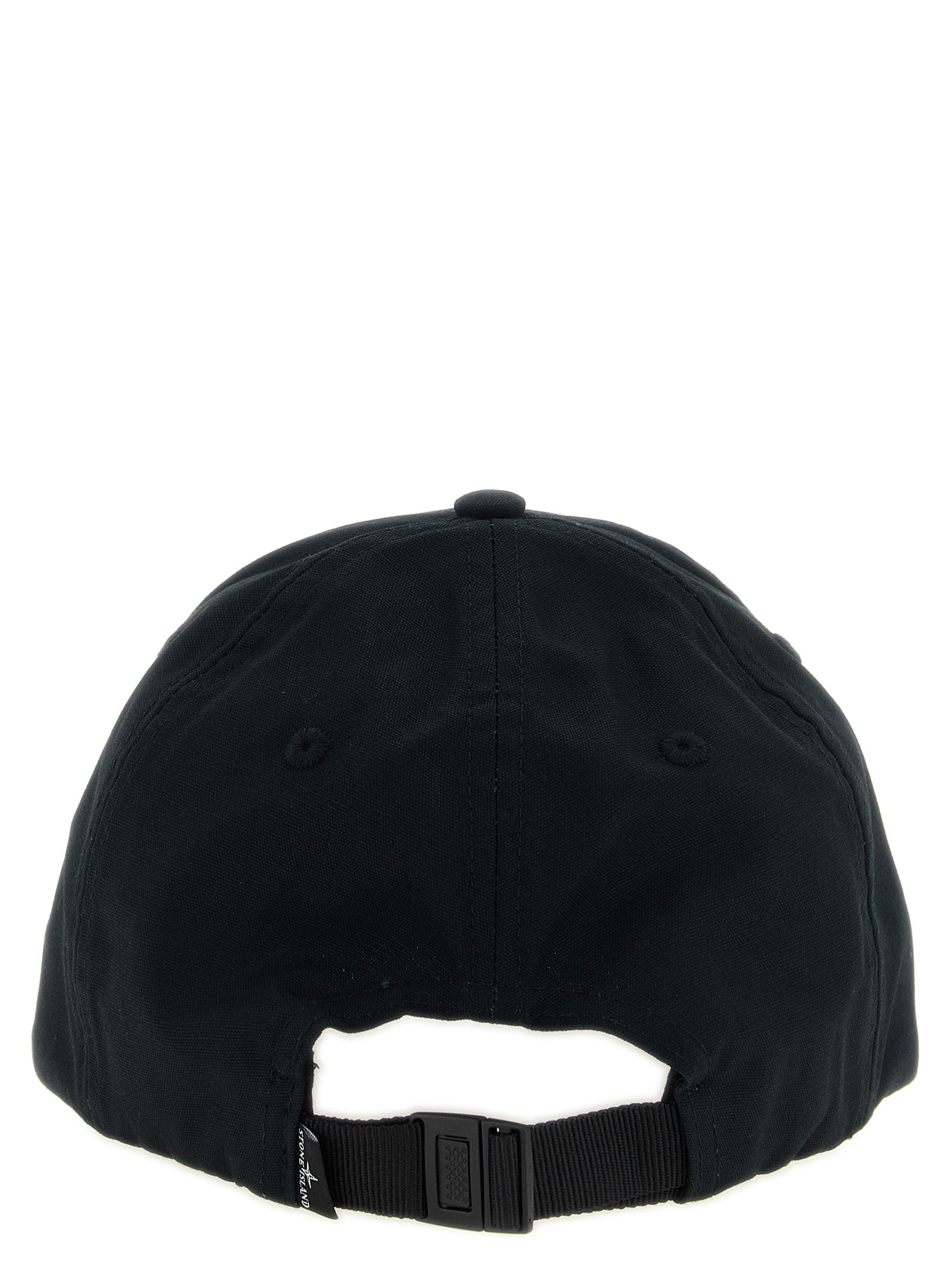 Stone Island Schwarze Baumwollkappe (Baseball Cap)