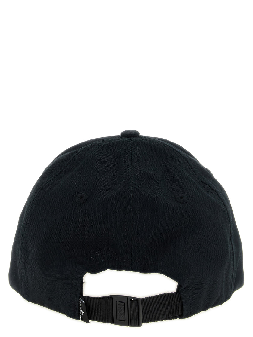 Stone Island Schwarze Baumwollkappe (Baseball Cap)
