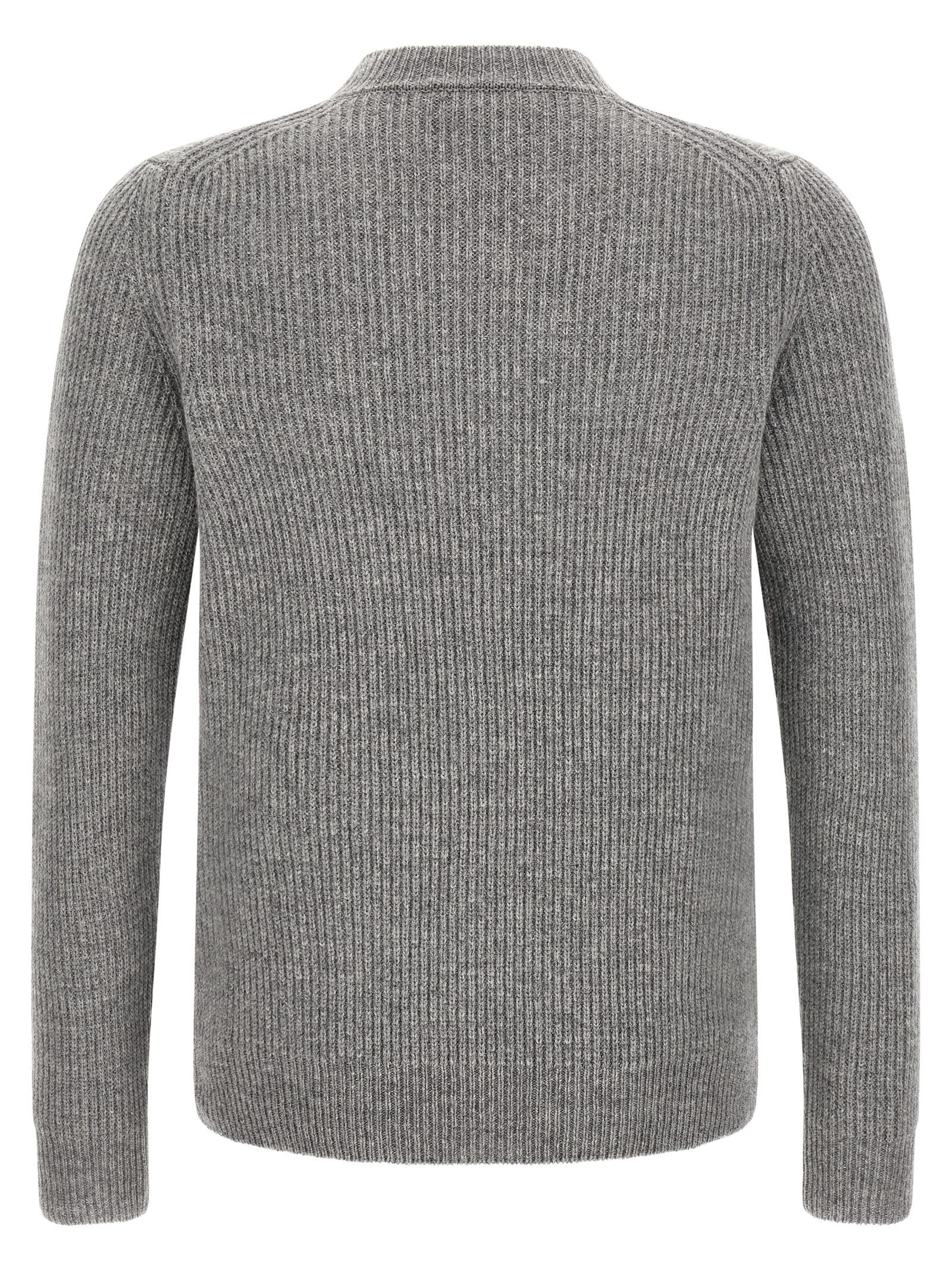 ZANONE Grey pure virgin wool cardigan