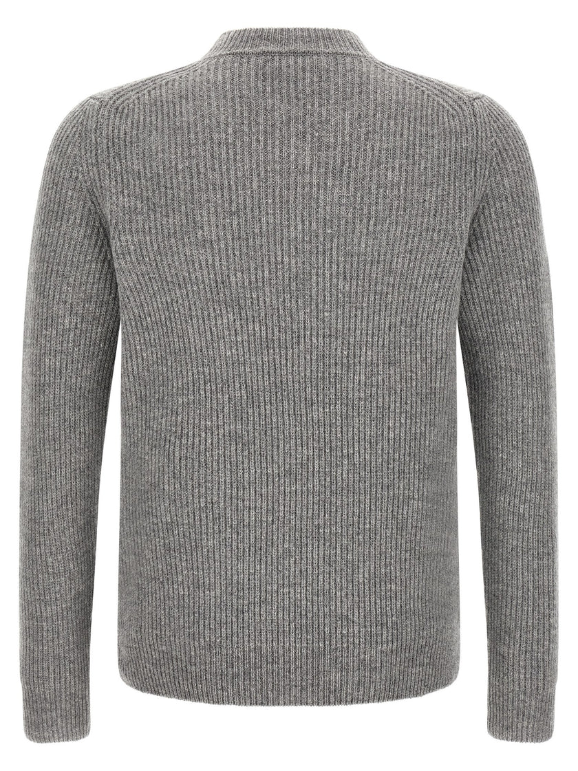 ZANONE Grey pure virgin wool cardigan
