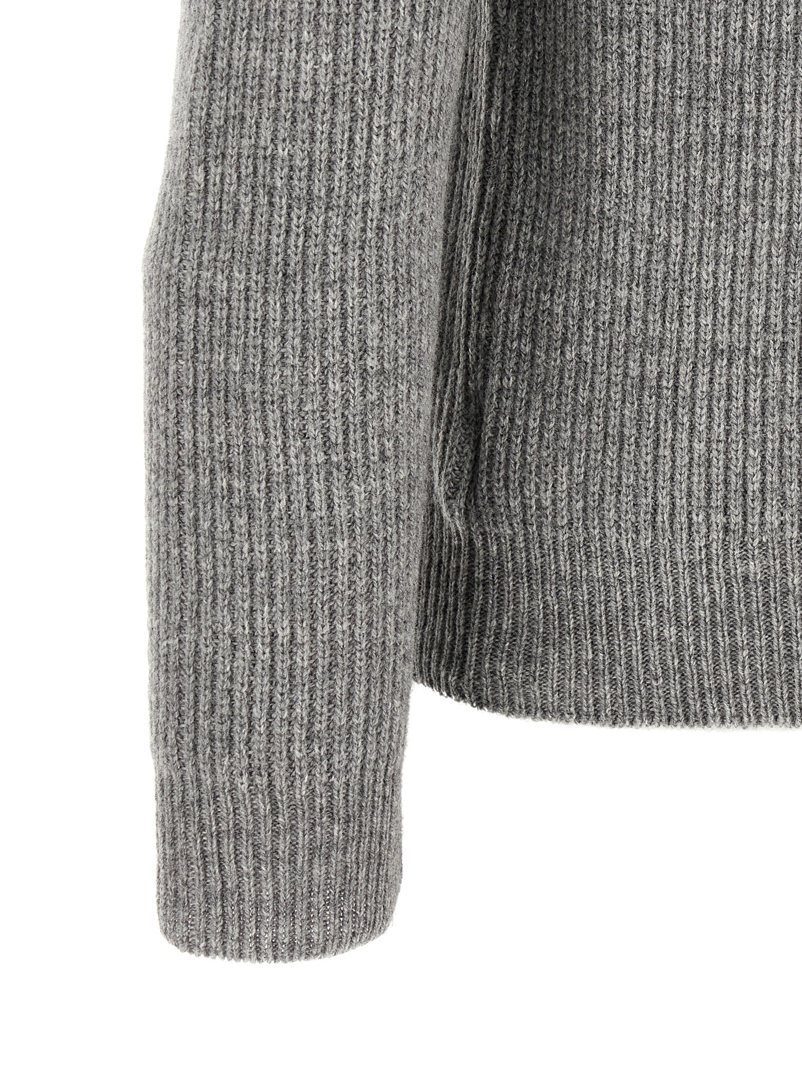 ZANONE Grey pure virgin wool cardigan