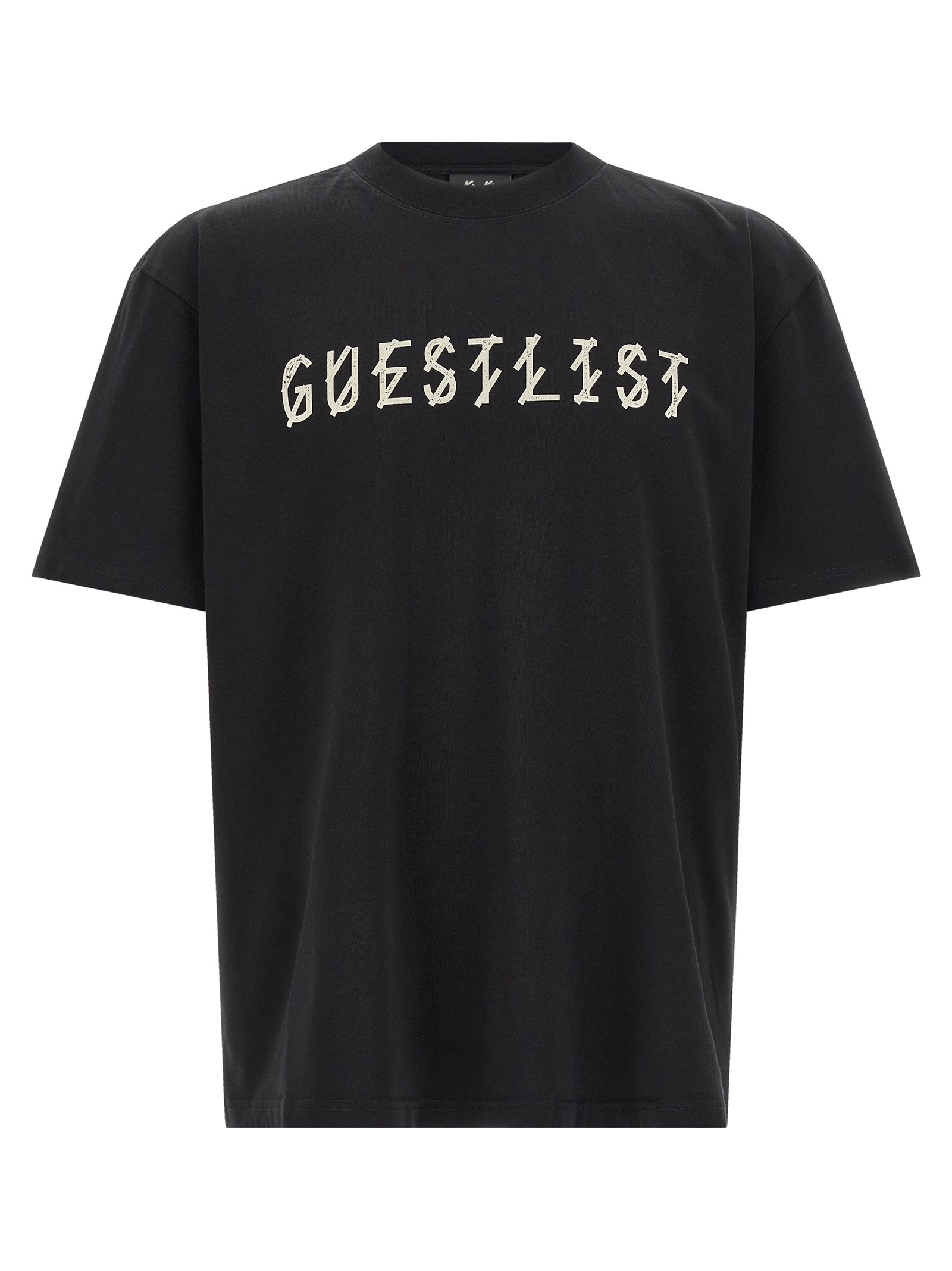 44 Label Group Schwarzes Baumwoll-T-Shirt