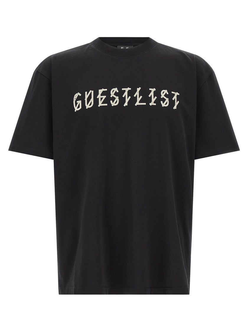 44 Label Group Schwarzes Baumwoll-T-Shirt