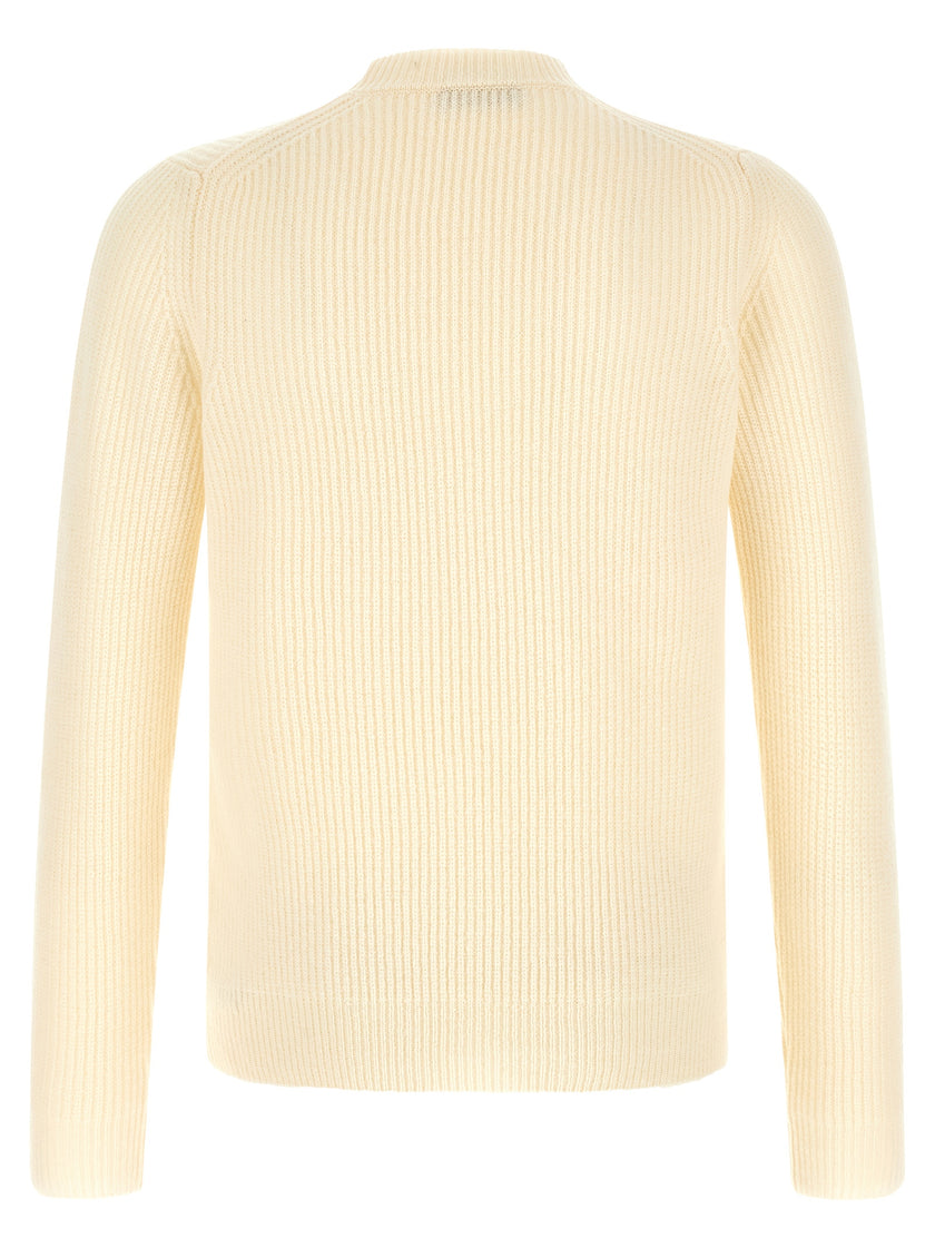 ZANONE White Pure Virgin Wool Cardigan