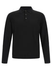 ZANONE Schwarzes Poloshirt aus reiner Schurwolle