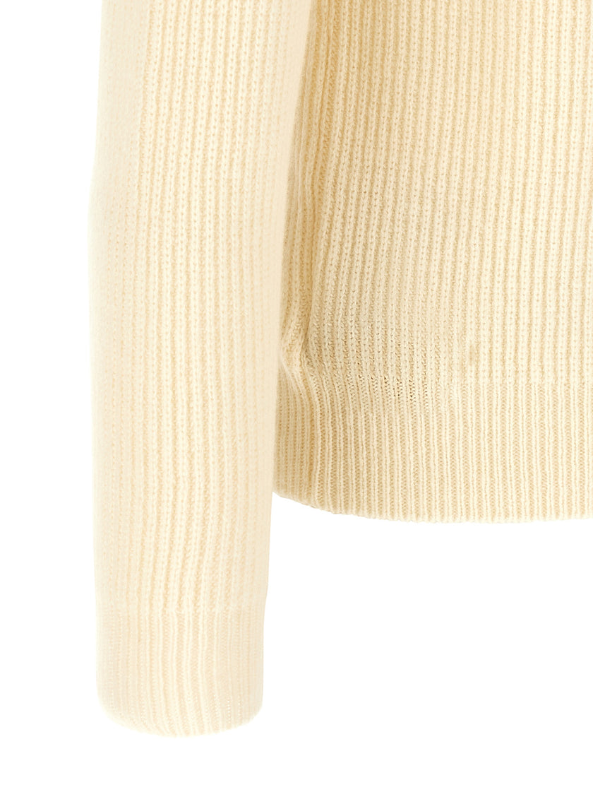 ZANONE White Pure Virgin Wool Cardigan