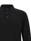 ZANONE Schwarzes Poloshirt aus reiner Schurwolle
