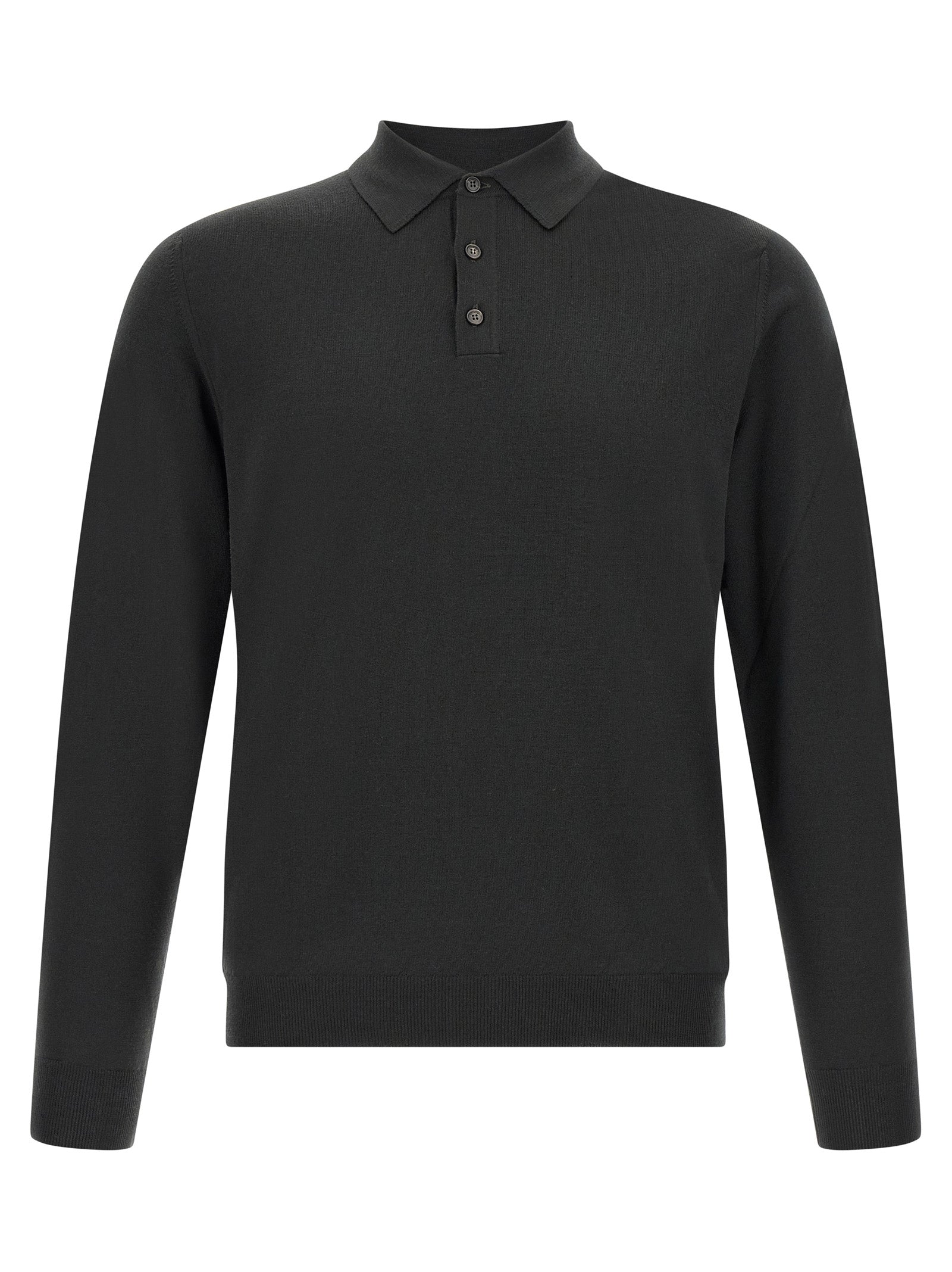 ZANONE Two-tone Polo Shirt in Pure Virgin Wool