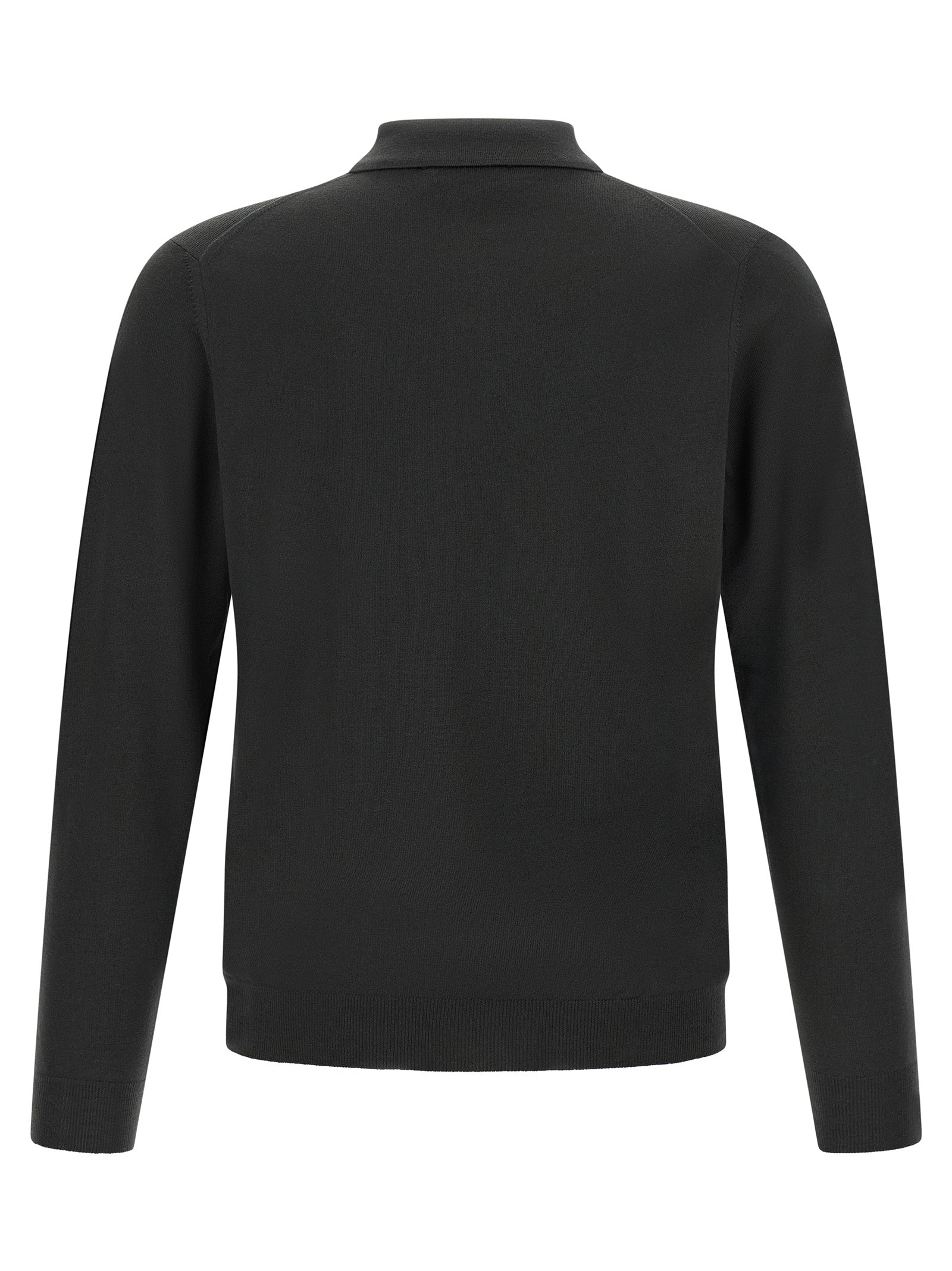 ZANONE Two-tone Polo Shirt in Pure Virgin Wool