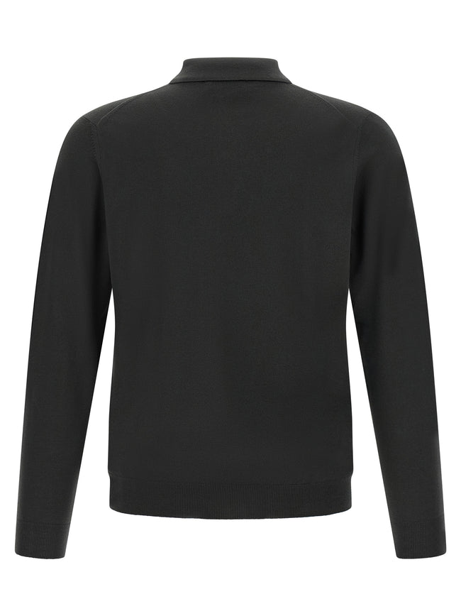 ZANONE Zweifarbige Poloshirt aus reiner Schurwolle