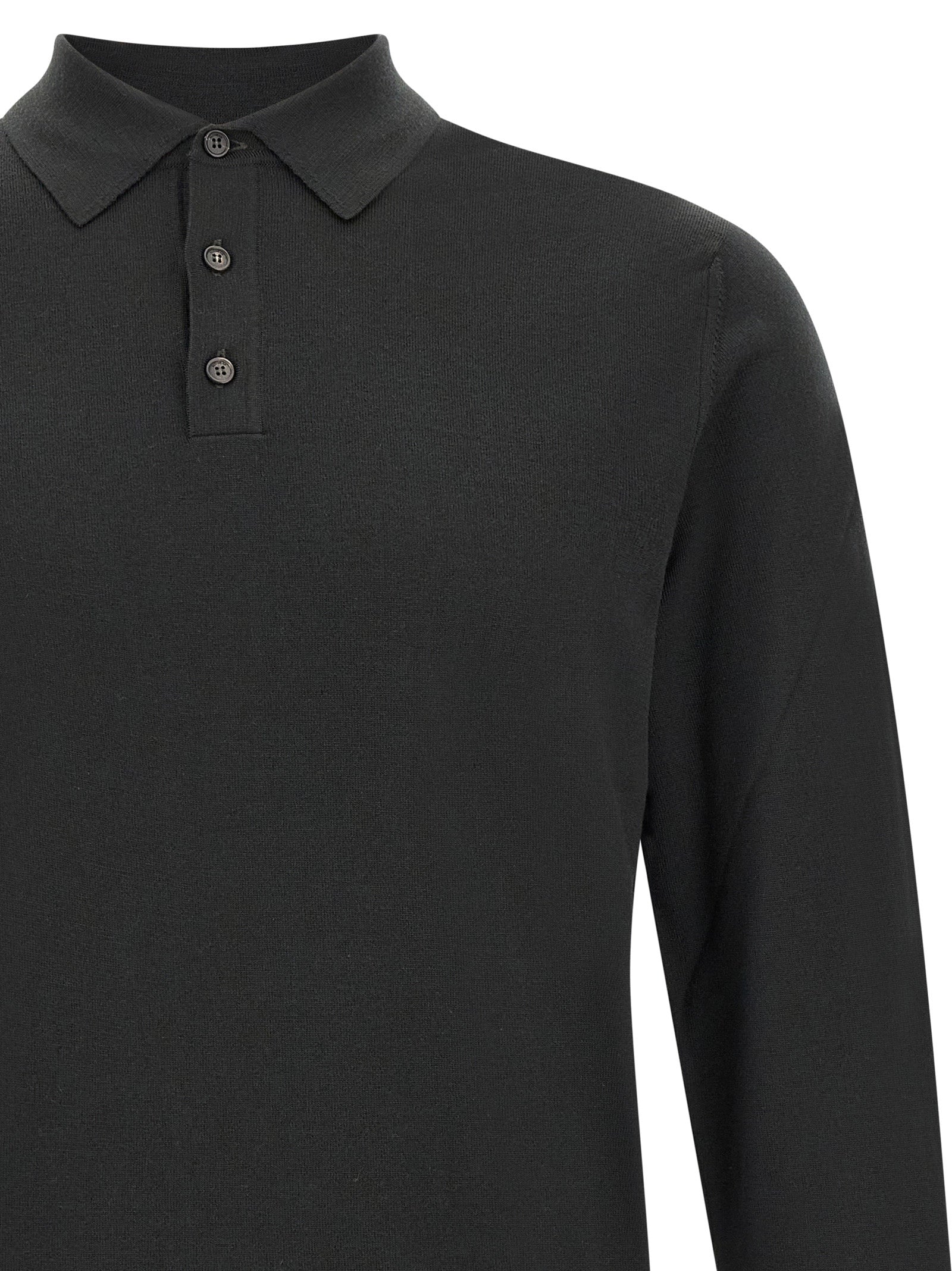 ZANONE Two-tone Polo Shirt in Pure Virgin Wool
