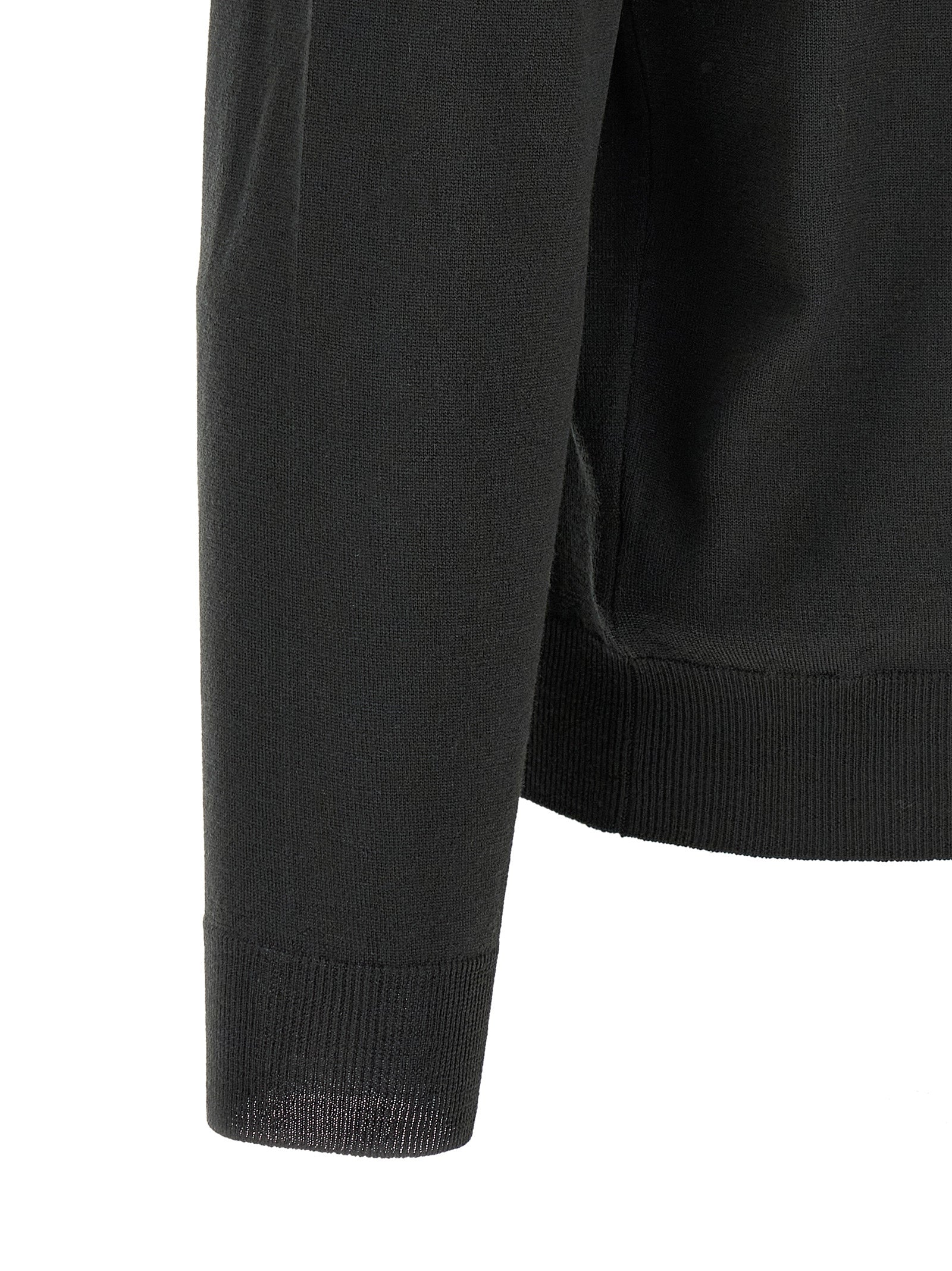ZANONE Two-tone Polo Shirt in Pure Virgin Wool