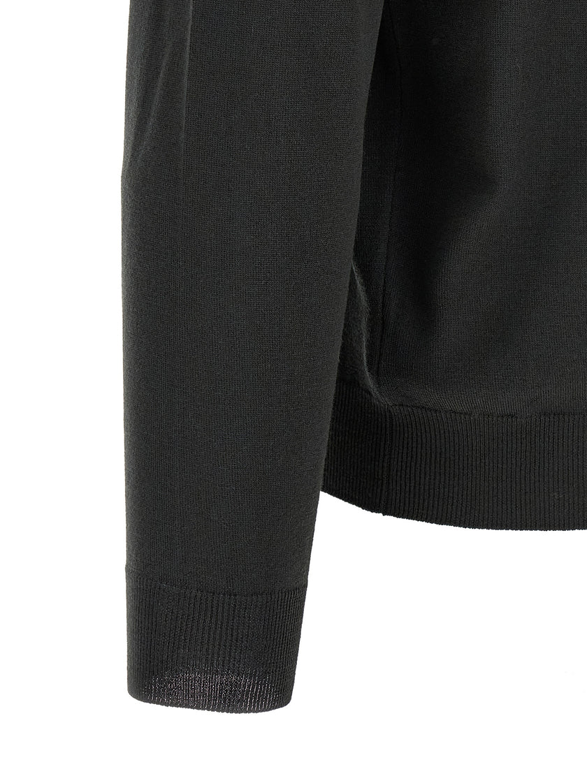 ZANONE Two-tone Polo Shirt in Pure Virgin Wool