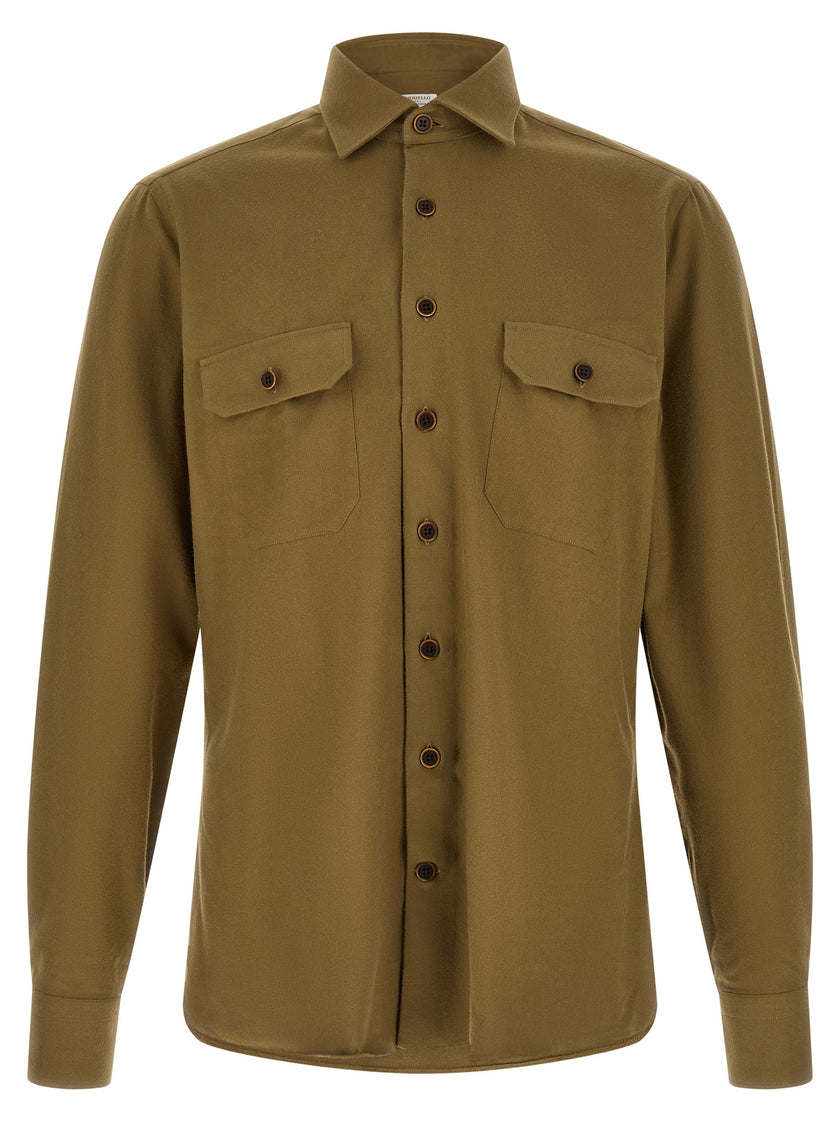 BORRIELLO Two-tone cotton blouse