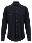 BORRIELLO Blue Cotton Blouse