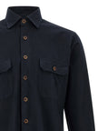 BORRIELLO Blue Cotton Blouse