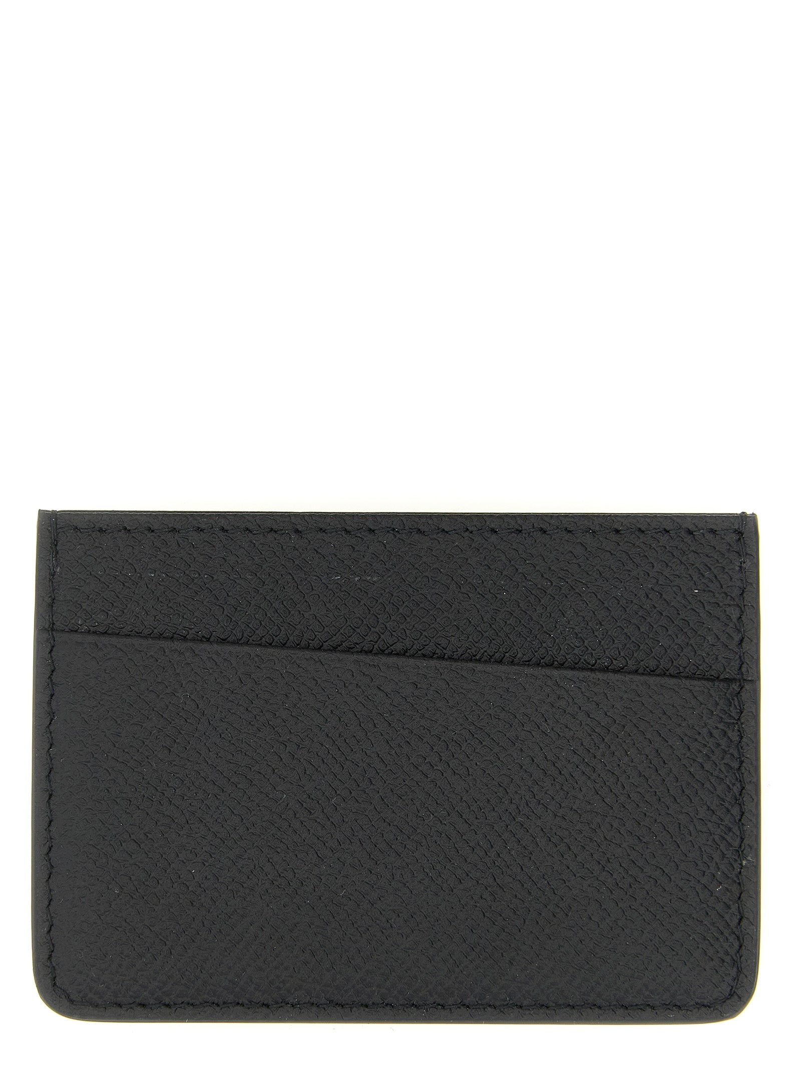 Maison Margiela Schwarzes Kartenetui aus Kalbsleder