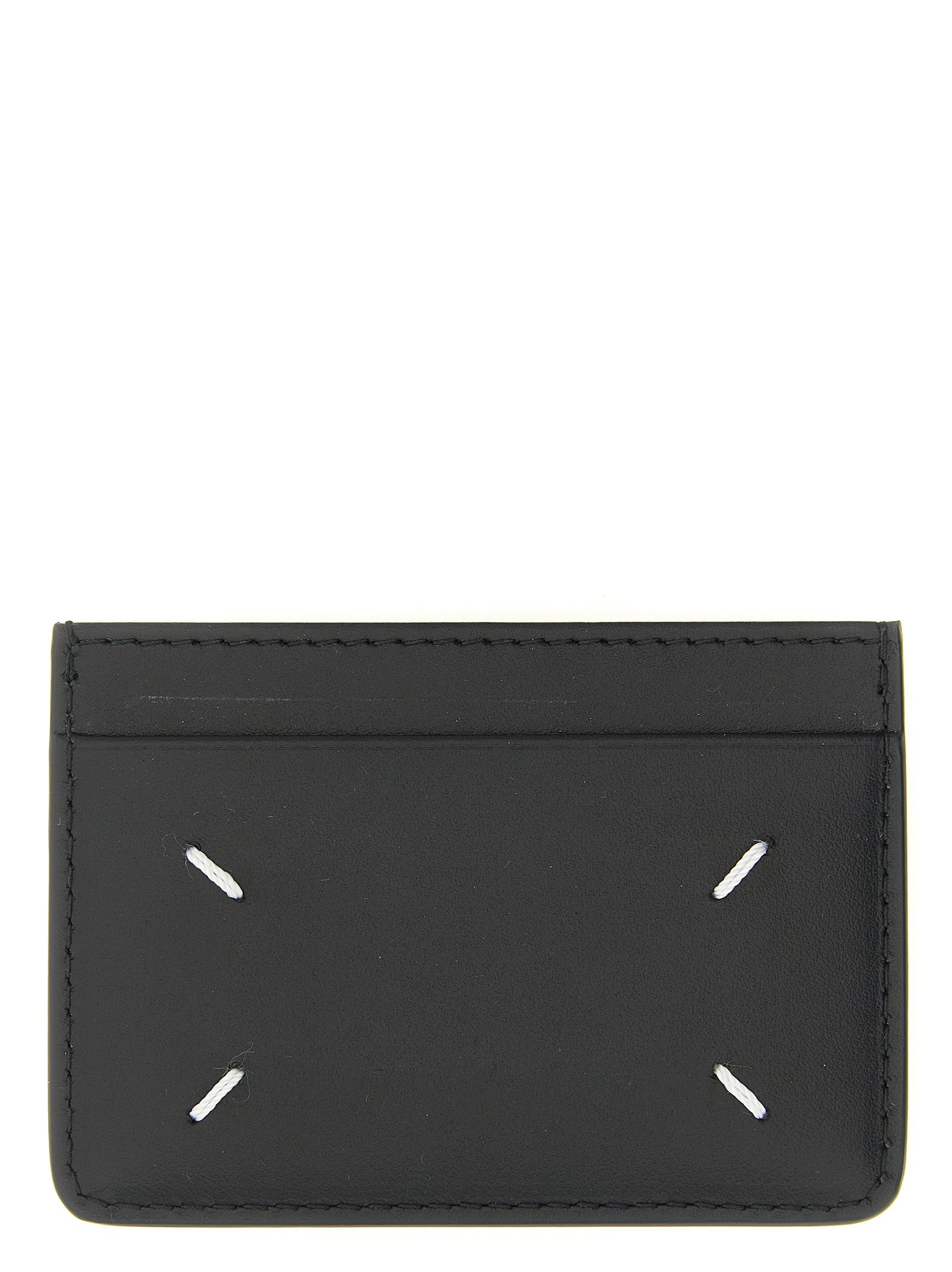 Maison Margiela Schwarzes Kartenetui aus Kalbsleder