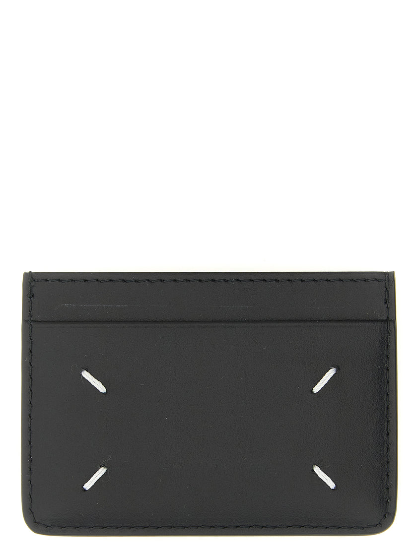 Maison Margiela Schwarzes Kartenetui aus Kalbsleder
