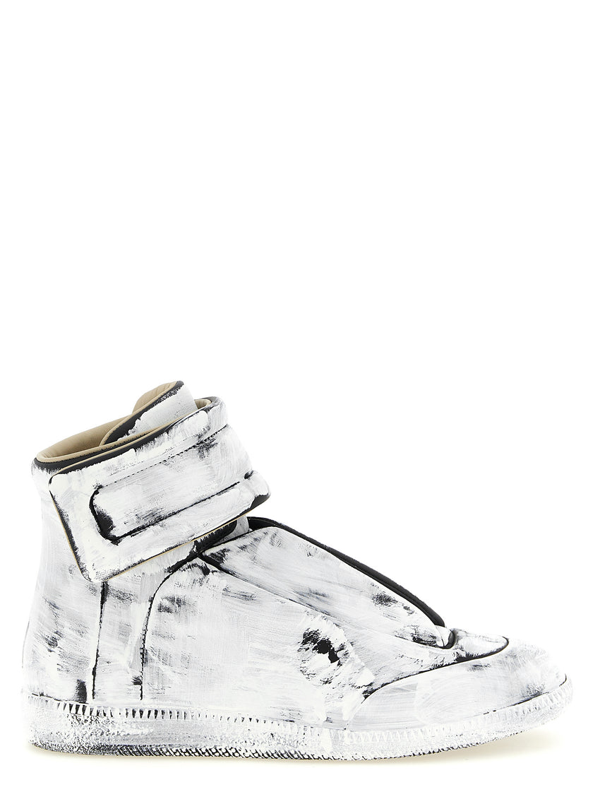 Maison Margiela Bicolour Athletic Style Calfskin Sneakers