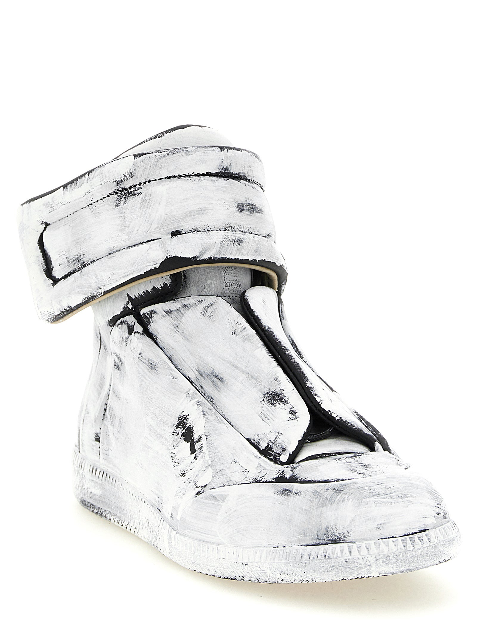 Maison Margiela Bicolour Athletic Style Calfskin Sneakers