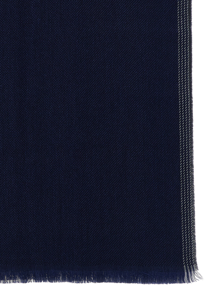 Brunello Cucinelli Blauer Wollschal
