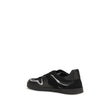 Dolce & Gabbana Schwarze Bos Taurus Kalbsleder-Sneakers