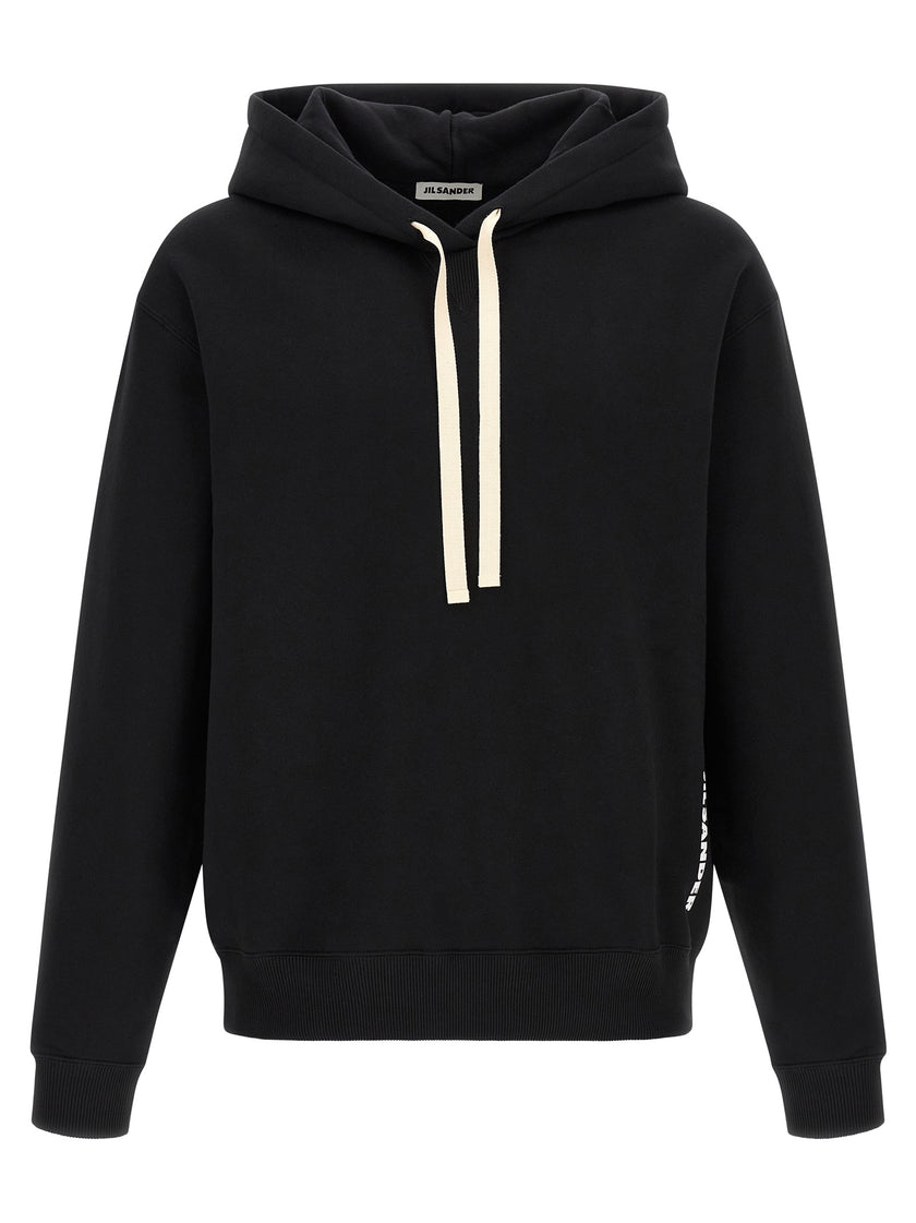 Jil Sander Schwarzes Baumwoll-Sweatshirt