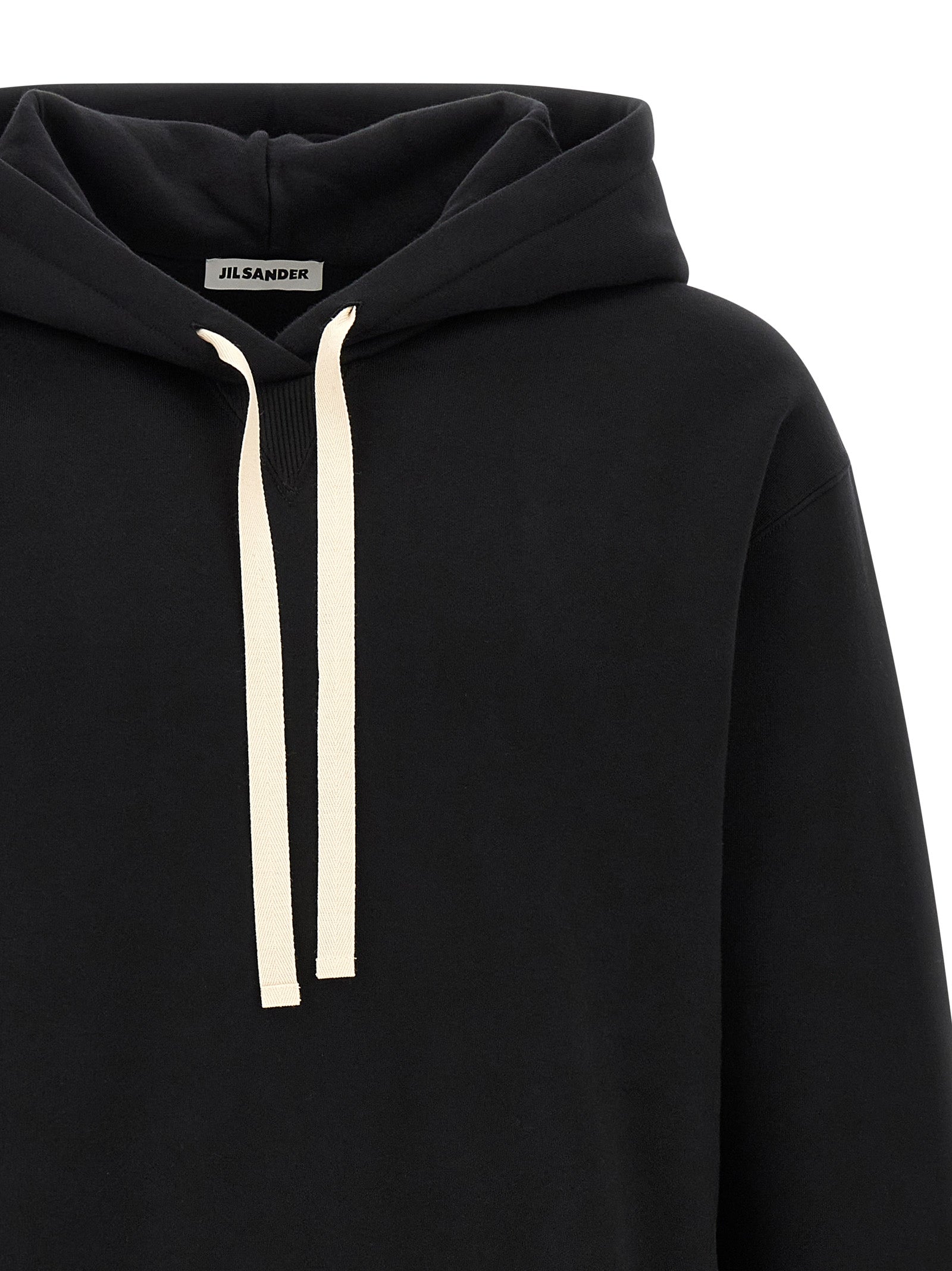 Jil Sander Schwarzes Baumwoll-Sweatshirt
