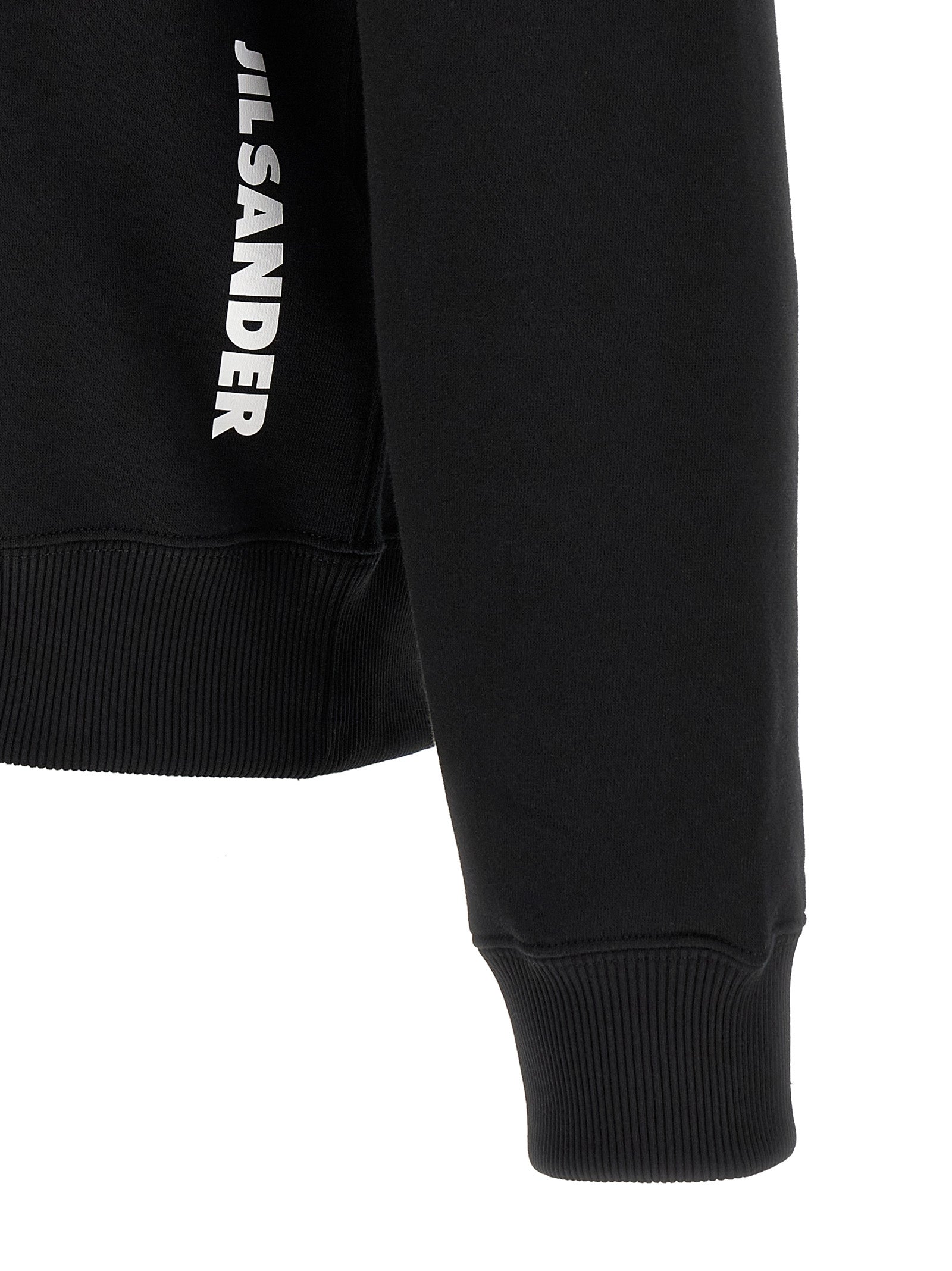 Jil Sander Schwarzes Baumwoll-Sweatshirt