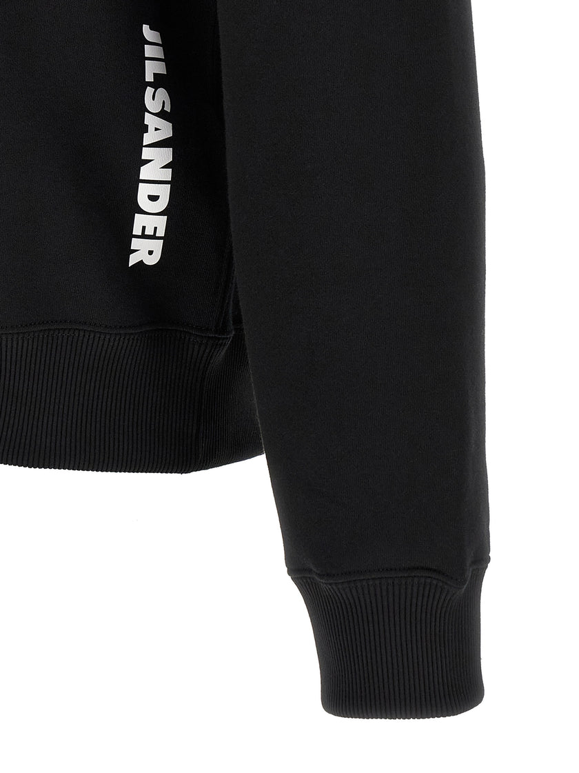 Jil Sander Schwarzes Baumwoll-Sweatshirt