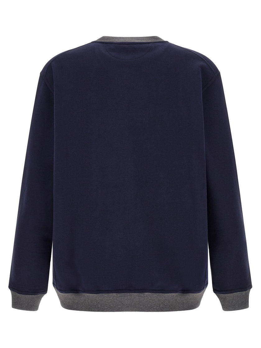 Brunello Cucinelli Blauer Baumwoll-Sweatshirt