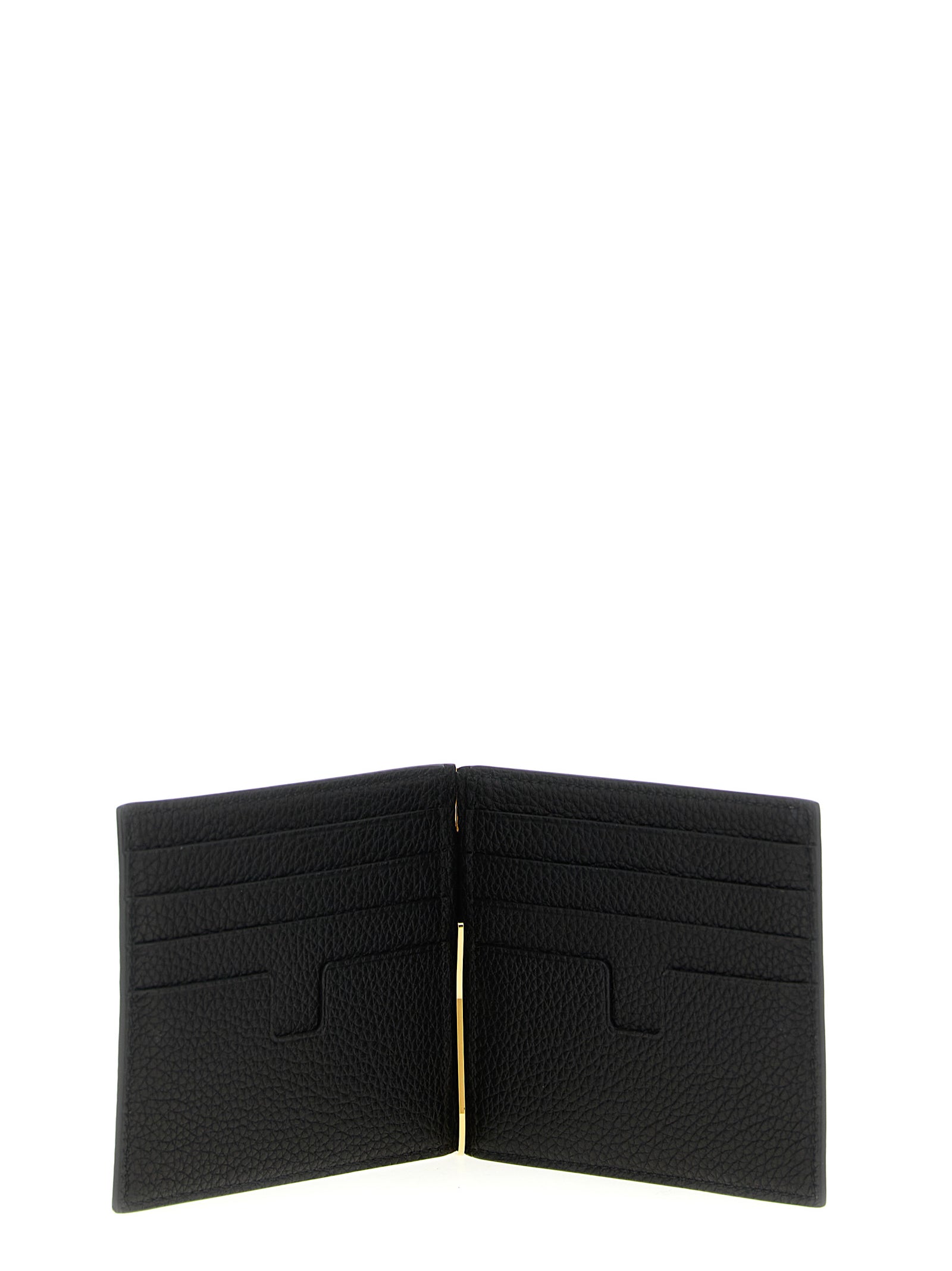 Tom Ford Schwarzer Kalbsleder-Kartenetui