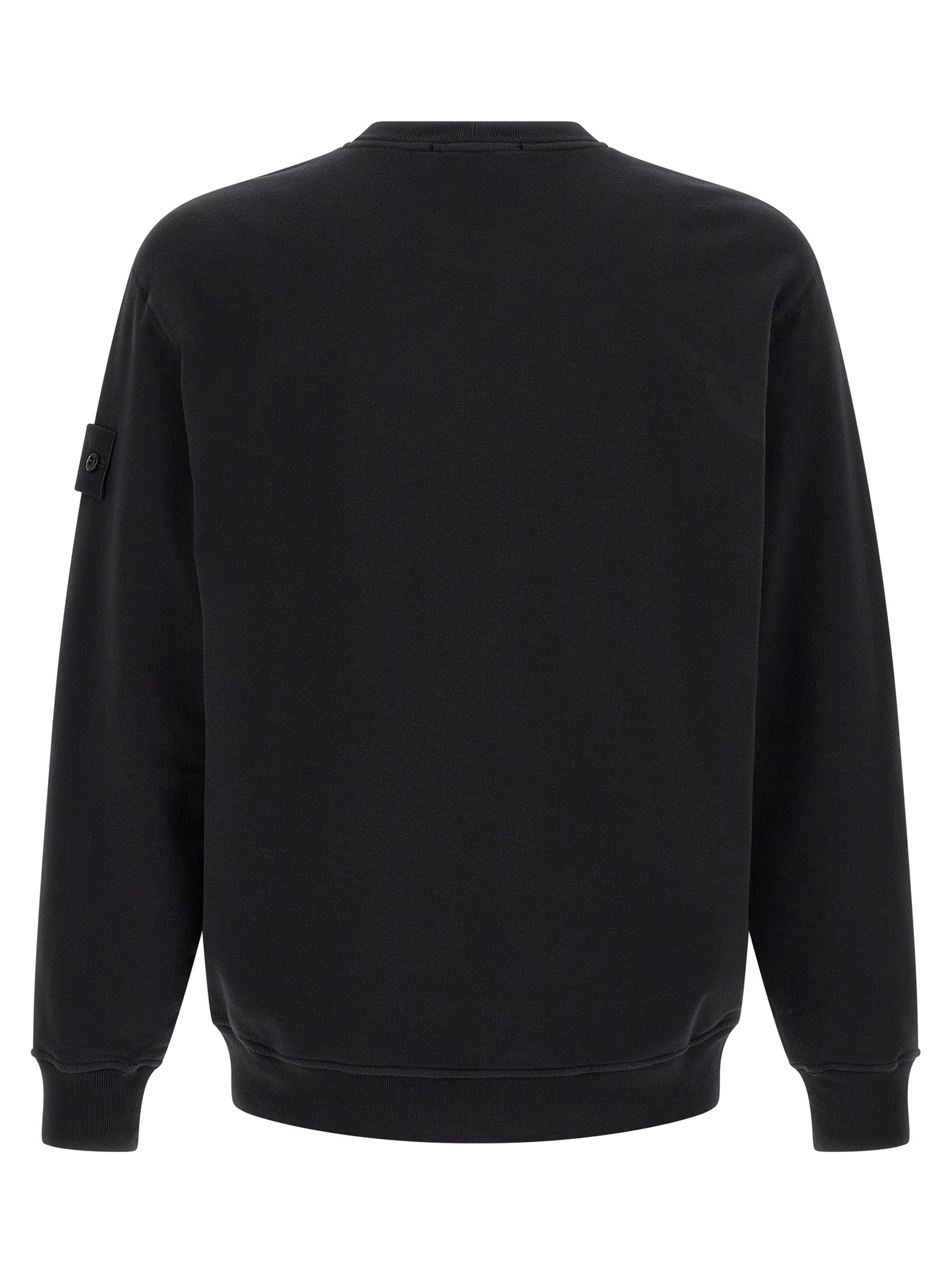 Stone Island Schwarzes Baumwoll-Sweatshirt