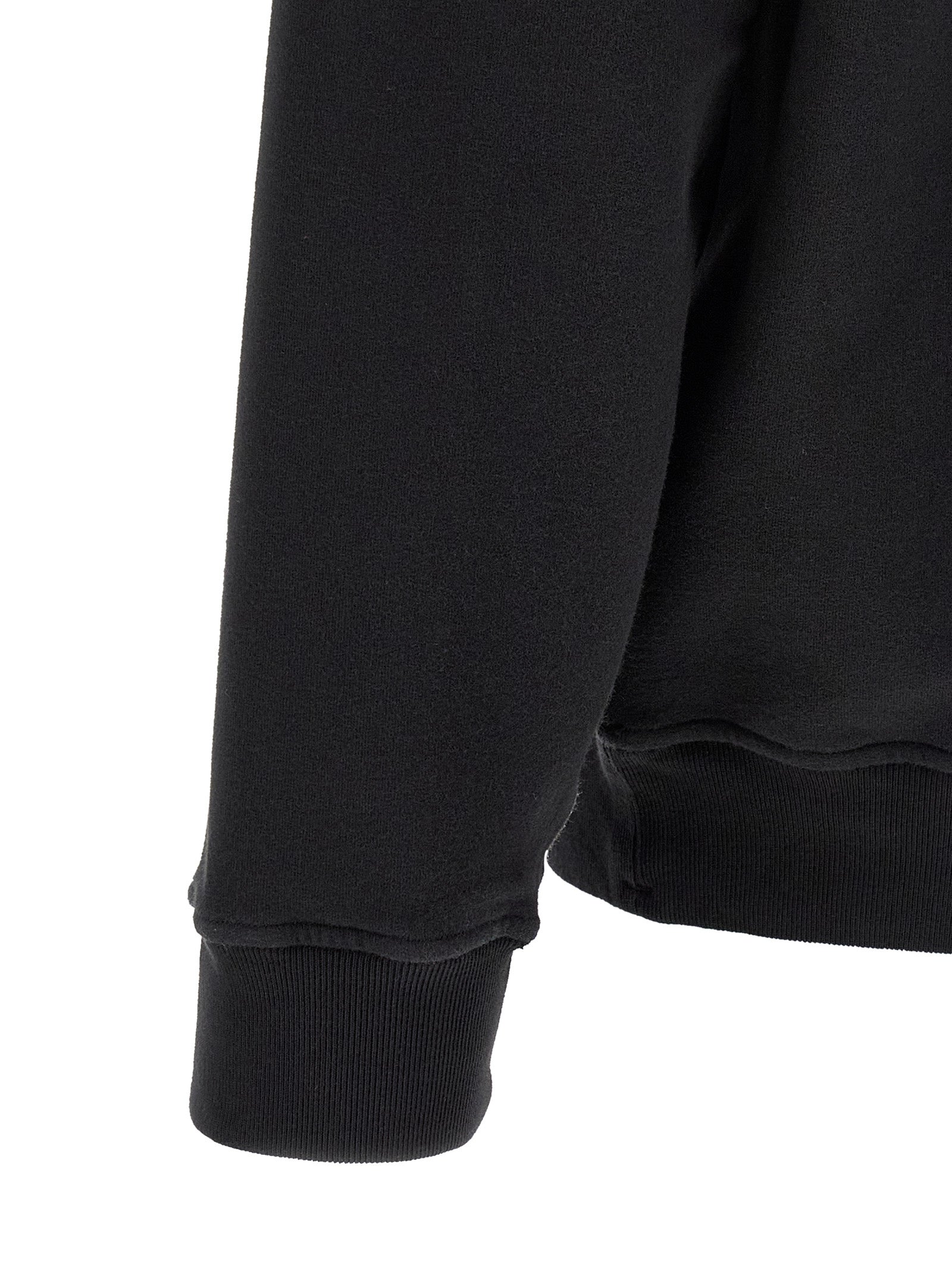 Stone Island Schwarzes Baumwoll-Sweatshirt