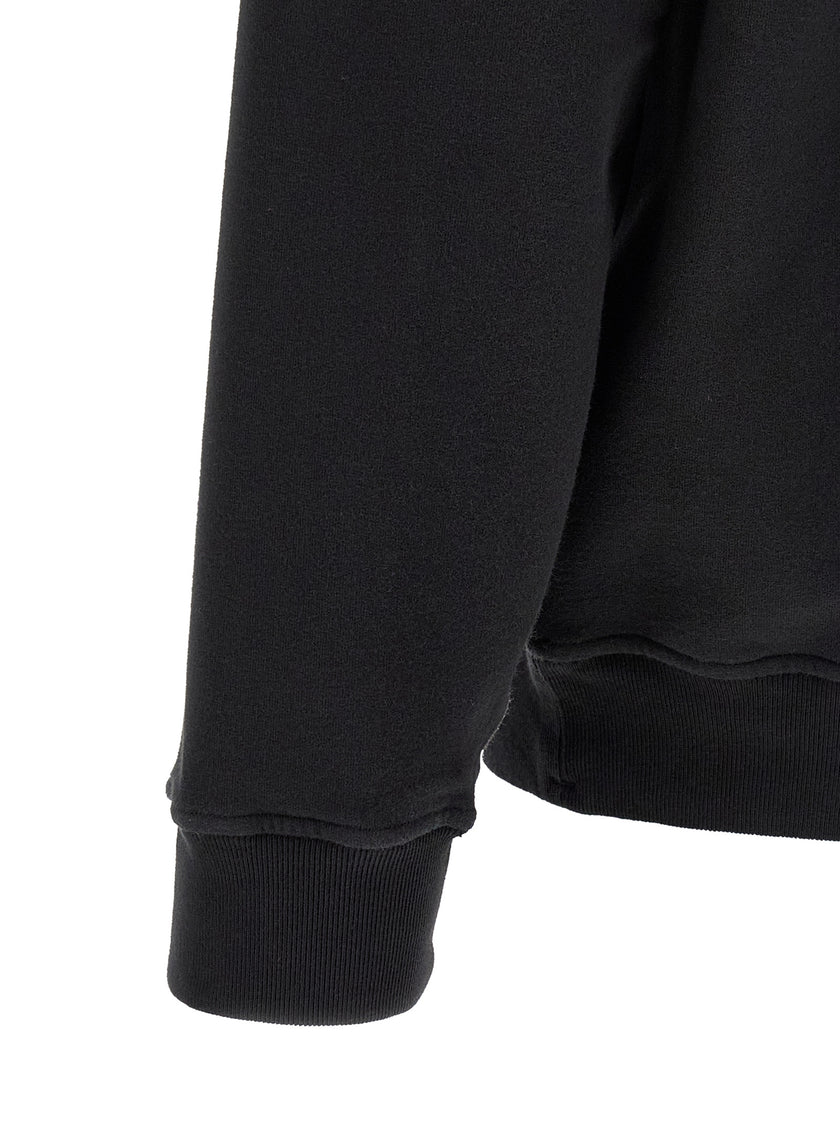 Stone Island Schwarzes Baumwoll-Sweatshirt
