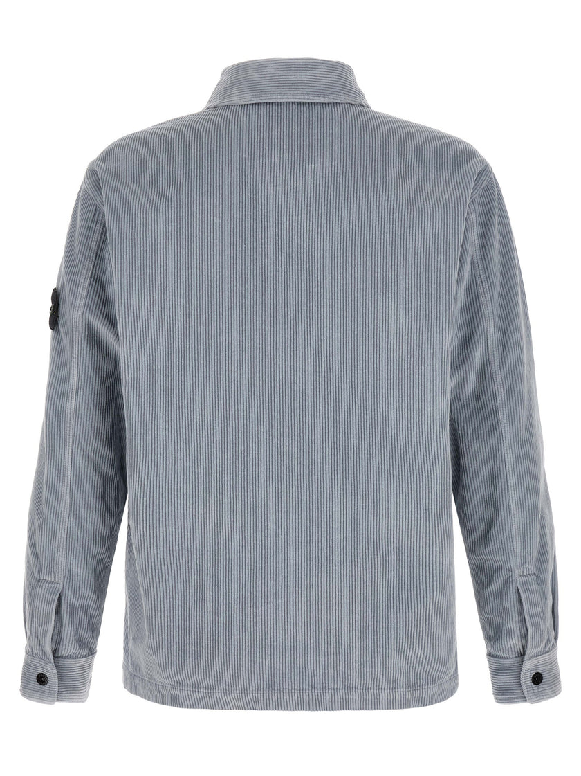 Stone Island Grey Cotton Blouse