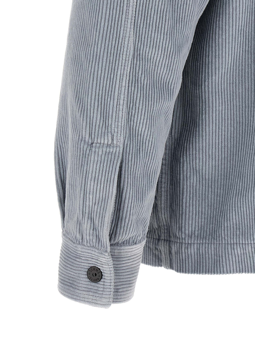 Stone Island Grey Cotton Blouse
