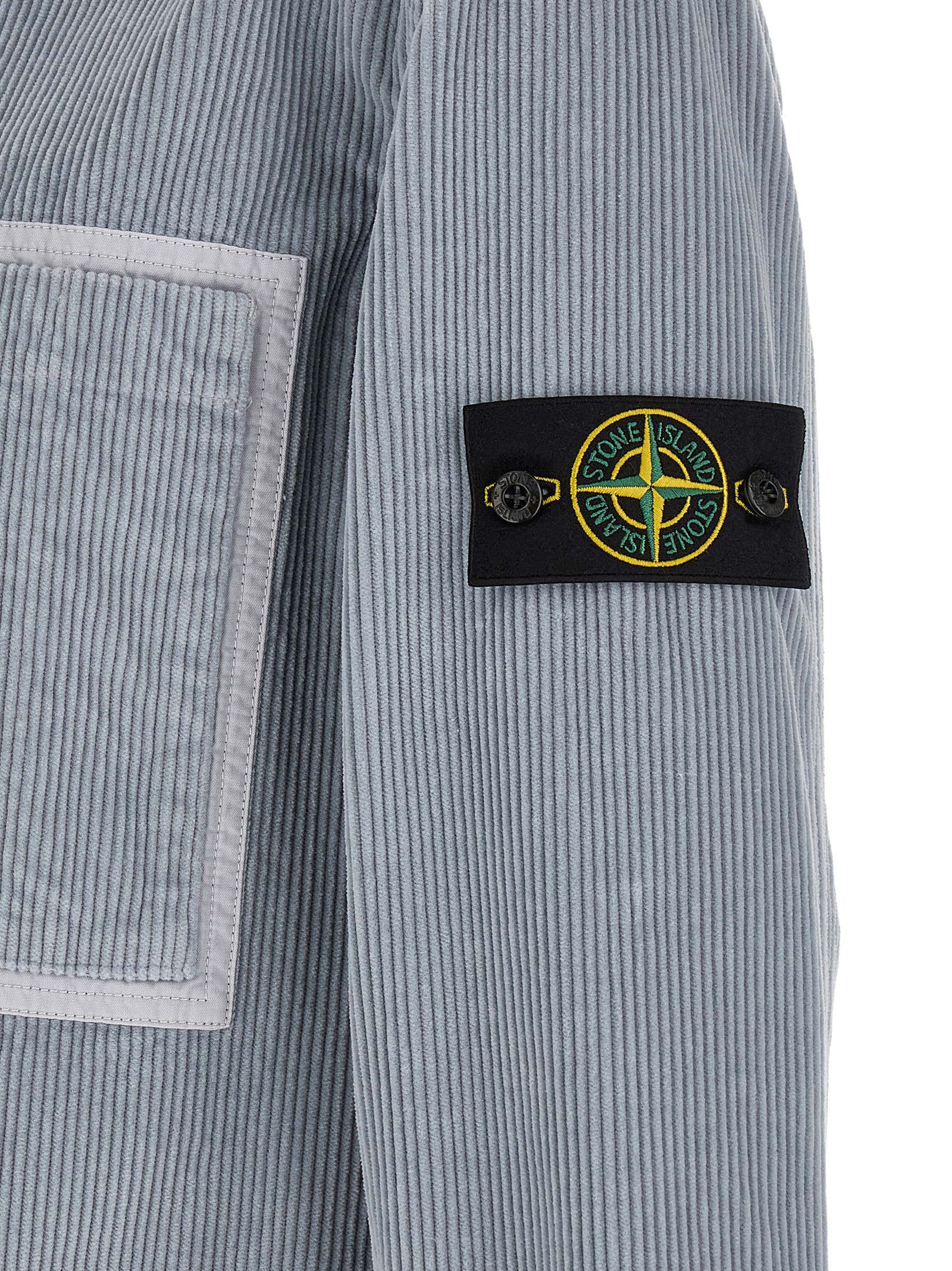 Stone Island Grey Cotton Blouse